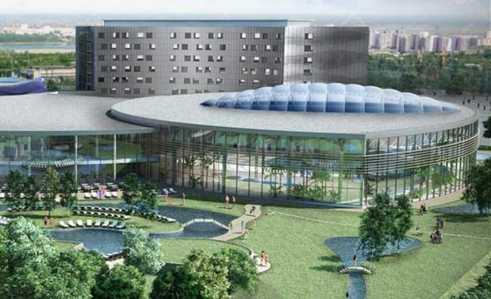 Оздоровительно-развлекательный акватермальный СПА-комплекс при отеле в городе Тюмень